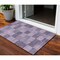 Homeroots 3' X 5' Purple And Lavender Geometric Washable Indoor Outdoor Area Rug 604887 - alternate 1