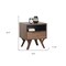 Homeroots 23" Brown Wood One Drawer Nightstand 527618 - alternate 6