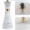 Jonathan Y Artezza 24" Art Deco Contemporary Hourglass Terrazzo/Iron LED Table Lamp, White/Gray JYL8030A - alternate 7