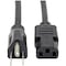 Eaton Tripp Lite Series Desktop Computer Power Cable, NEMA 5-15P to C13 - 10A, 125V, 18 AWG, 12 ft. P010-012 - alternate 1