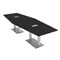 Skutchi Designs Hexagon Conference Table With Power, 48 in W, 144 in L, Black HAR-HEX.IR-48X144-DOU-U999ST19-ESIL - alternate 1