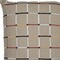 Homeroots 20" Beige Check Cotton Blend Throw Pillow With Embroidery 549432 - alternate 3