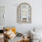 Uniquewise Set of 2 Arched Large 39.37 x 27.56 in Window Metal Mirror, Windowpane Shaped Decoration QI004670.2 - alternate 4
