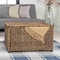 Happimess Anada 30in Hand-Woven Wicker Weave Storage Trunk, Brown Wash HPM9005B - alternate 1