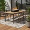 Homeroots 18in Black And Clear Stainless Steel And Glass Bioethanol Portable Tabletop Firepit 654326 - alternate 3