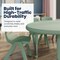 Flash Furniture Commercial Half-Moon Adjustable Height Classroom Activity Table-Sage, 65x35 YU-YCX-004-2-MOON-TBL-SAGE-GG - alternate 5