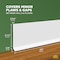 Zoro Select Wall Base Molding, 120 ft L, White 820N79 - alternate 5