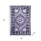 Homeroots 80" X 56" Purple Black And White Mandala Cotton Hanging Tapestry 397193 - alternate 3