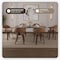 Leisuremod Modern Wooden Dining Chair, Walnut Color Frame in Brown, Brivo Collection BC22BR - alternate 6