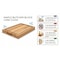 Amgood 12 in. x 18 in. Maple Wood Cutting Board, Reversible with Juice Groove and Handles AMG MWCB-1218-SQJG-Z - alternate 2