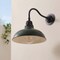 Jonathan Y Aurora 12.3 in. 1-Light Farmhouse Industrial Iron LED Gooseneck Arm Outdoor Sconce, Matte Green JYL7613L - alternate 5