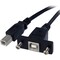 Startech.Com 1 FT PANEL MOUNT USB CABLE B TO B - F/M USBPNLBFBM1 - alternate 1