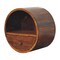 Homeroots 16" Chestnut Solid Wood Round One Drawer Floating Nightstand 651605 - alternate 6