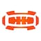 Milwaukee Tool 5PC Reflective Sticker Set - Orange 48-73-4602 - alternate 1