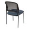 Office Star Products ProGrid Titanium & Black Visitors Chair, Straight Legs, Dillon Blue 86724R-R105 - alternate 3