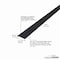M-D Building Products Aluminum, Matte Black, 36 in L, 1.375 in W 66267 - alternate 3