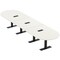 Skutchi Designs 16ft Racetrack Conference Table With Power | Harmony Series | 16 Person Meeting Room Table HAR-RAC-48X192-T.BK-W960-EBLK - alternate 1