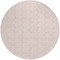 Homeroots 8' Pink And Gray Round Ogee Washable Indoor Outdoor Area Rug 601640 - alternate 6