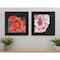 Homeroots Set Of Two Blooms on Black 2 Black Framed Print Wall Art, 2PK 406092 - alternate 4
