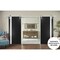 Sartodoors Sturdy Double Barn Door, Planum 0040 Matte Black with White Glass, Silver 13FT Rail Hangers Heavy S PLANUM0040DB-S-BLK-36 - alternate 1