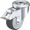 Blickle Kingpin Swivel Caster, PU, 3-1/8", Brake LER-PATH 80KF-FI - alternate 1