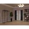 Vdomdoors Aluminum Door with Hidden Handle Hiddex 0155 Ardesia Nero Entry Steel Metal Modern Painted W12+36+1 HIDDEX0155EXD-BLK-W12+36+12xH80-RH-I - alternate 3