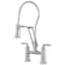 Brizo Rook: Articulating Bridge Faucet with Finished Hose 62174LF-PC - alternate 1