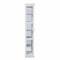 Homeroots White Cornice Molding Curio with Glass Door 401664 - alternate 3