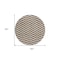 Homeroots 8' Brown And Beige Round Chevron Washable Indoor Outdoor Area Rug 595303 - alternate 3
