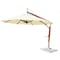 Bambrella 10' Round Bamboo Cantilever Umbrella with Ecru Canopy and 297lb Granite Base System 3.0m R-SW-S-E-BS - alternate 1