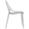 Leisuremod Cornelia Modern Stackable Dining Chair with Cut-Out Tree Design, Clear C18CL - alternate 4