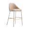 Manhattan Comfort Gracie Barstool in Tan and Gold - Set of 3 3-BS022-GTN - alternate 6
