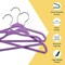 Lifemaster Purple Velvet Kids Hangers 30 Pack, 10.83" Non-Slip, Slim ABS, Swivel Hook & Notches LMVVBH30PU - alternate 7