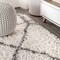 Jonathan Y Mercer Shag Plush Tassel Moroccan Geometric Trellis Ivory/Gray 3 ft. x 5 ft. Area Rug MCR101B-3 - alternate 8