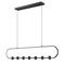 Z-Lite Saros Matte Black 7 Light Linear Chandelier 4101-54L-MB-LED - alternate 1