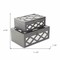 Homeroots Set of Two Black And White Wood And Mirrored Glass Box With Lid, 2PK 489379 - alternate 3