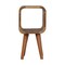Homeroots 16" Brown Solid Wood Square Nightstand 651554 - alternate 1