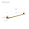 Kibi Bathroom Safety 24 In L, 1.25 In Dia., Stainless Steel Shower Grab Bar, Concealed Screws KGB1124BB - alternate 6
