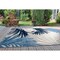 World Rug Gallery Amalfi Contemporary Tropical Floral Indoor/Outdoor Area Rug 4 ft x 6 ft Navy 8013NAVY4X6 - alternate 1