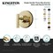 Kingston Brass Single-Handle Three-Way Diverter Valve with Round Trim Kit, Oil Rubbed Bronze KS3035CML - alternate 2