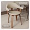 Leisuremod Modern Wooden Dining Chair, Walnut Color Frame in Cream, Brivo Collection BC22CR - alternate 6