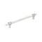 Amerock Carrione 8 inch 203mm Center-to-Center Marble White/Polished Chrome Cabinet Pull BP36663MW26 - alternate 1