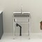 Wrightmaster 21.7 in. Freestanding Stainless Steel 1 Compartment Kitchen Sink with Drain Pipe, Adjustable Feet ZOR-Y2522R1-S - alternate 7