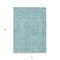 Homeroots 3' X 5' Teal Blue And Ivory Abstract Washable Indoor Outdoor Area Rug 594959 - alternate 7