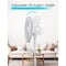 Black & Decker 16-Inch Pedestal Fan, Standing Fan with 3 Speed Settings, White BFP16MXW - alternate 4