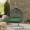 Leisuremod Teardrop Hanging Swing Chair with Stainless Steel Stand, 440 lb Capacity, Weatherproof RSCGR-57DG - alternate 10