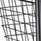 Homeroots 32in Black And Natural Metal And Wood Basket Storage Rolling Cabinet 488861 - alternate 5