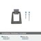 Amerock Blackrock 1-13/16 inch 46mm Length Gunmetal Cabinet Pendant 2000644 - alternate 3