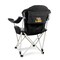 Picnic Time Family Of Brands NCAA LSU Tigers Reclining Camp Chair - Beach Chair for AdultsBlack with Gray Accents 803-00-175-294-0 - alternate 1