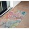 Homeroots 2' X 3' Blue Abstract Washable Non Skid Indoor Outdoor Area Rug 559168 - alternate 1